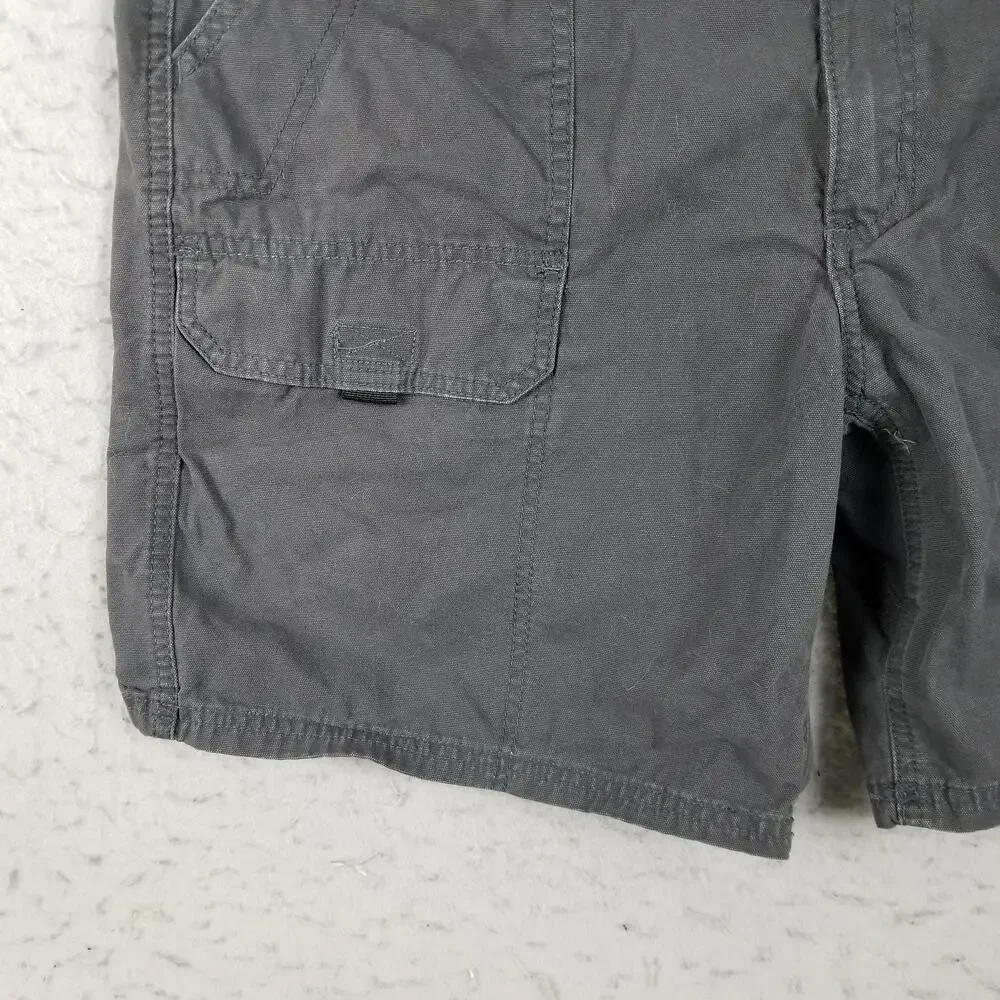 Wrangler Cargo Shorts Mens 36‎ Gray Utility Pockets Outdoor Casual Cotton